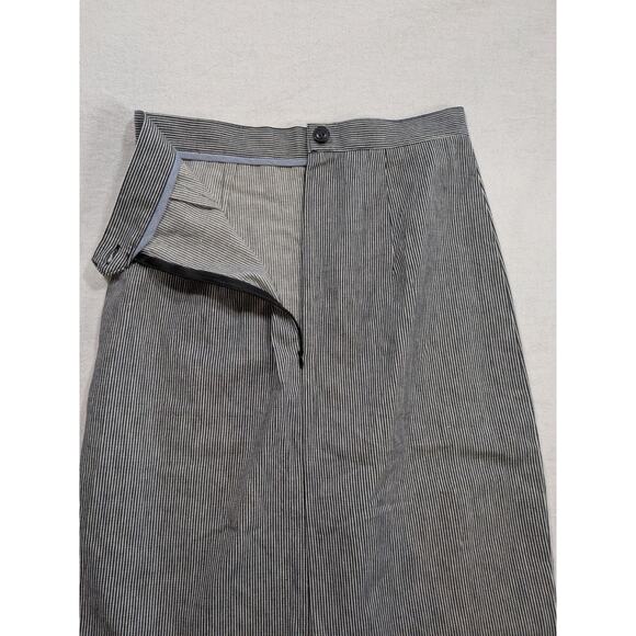 bridge & burn portland pinstripe midi pencil skirt white and black size S - Picture 6 of 6